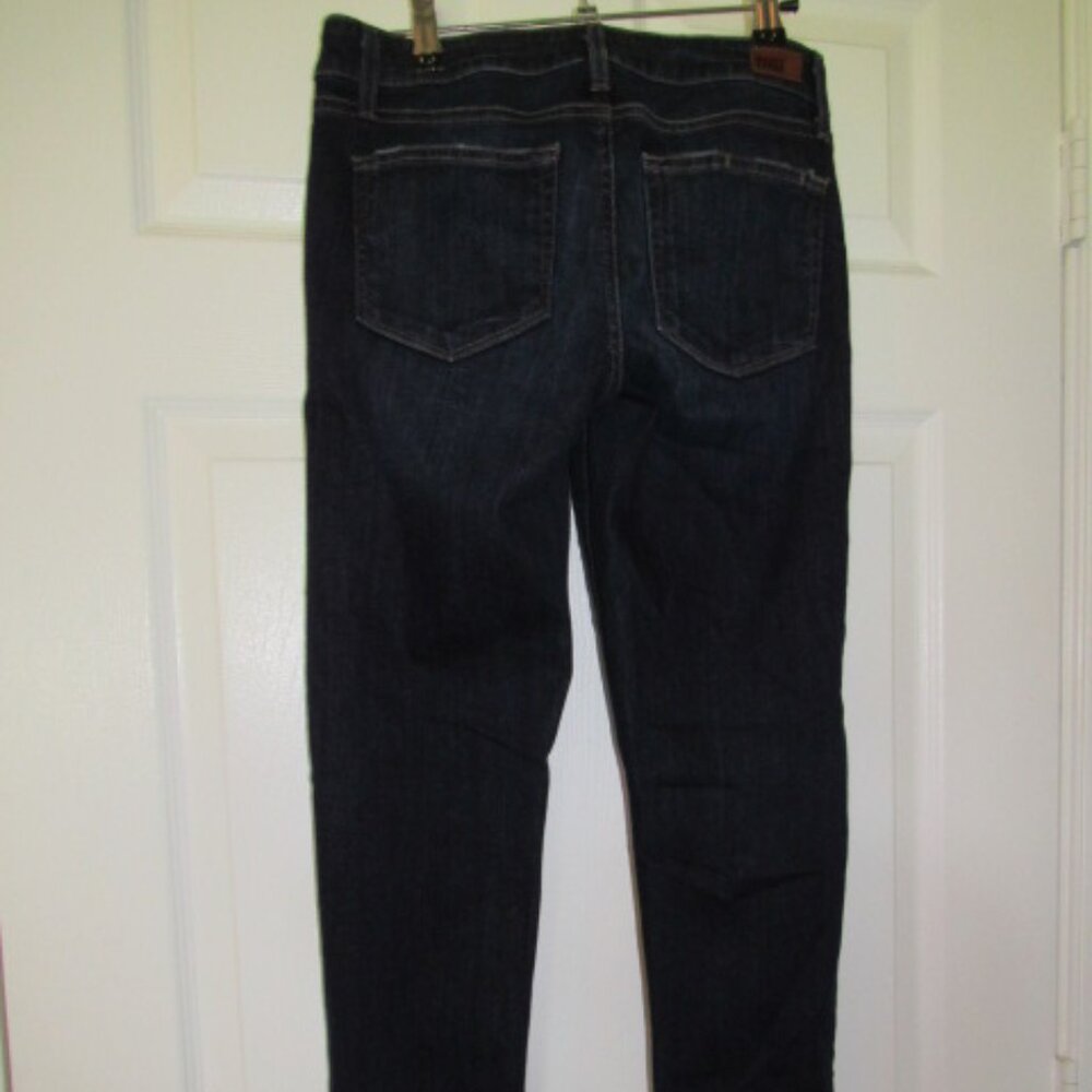 PAIGE | Skyline Ankle Peg Jeans — Size 27 | Dark Wash - Picture 3 of 4